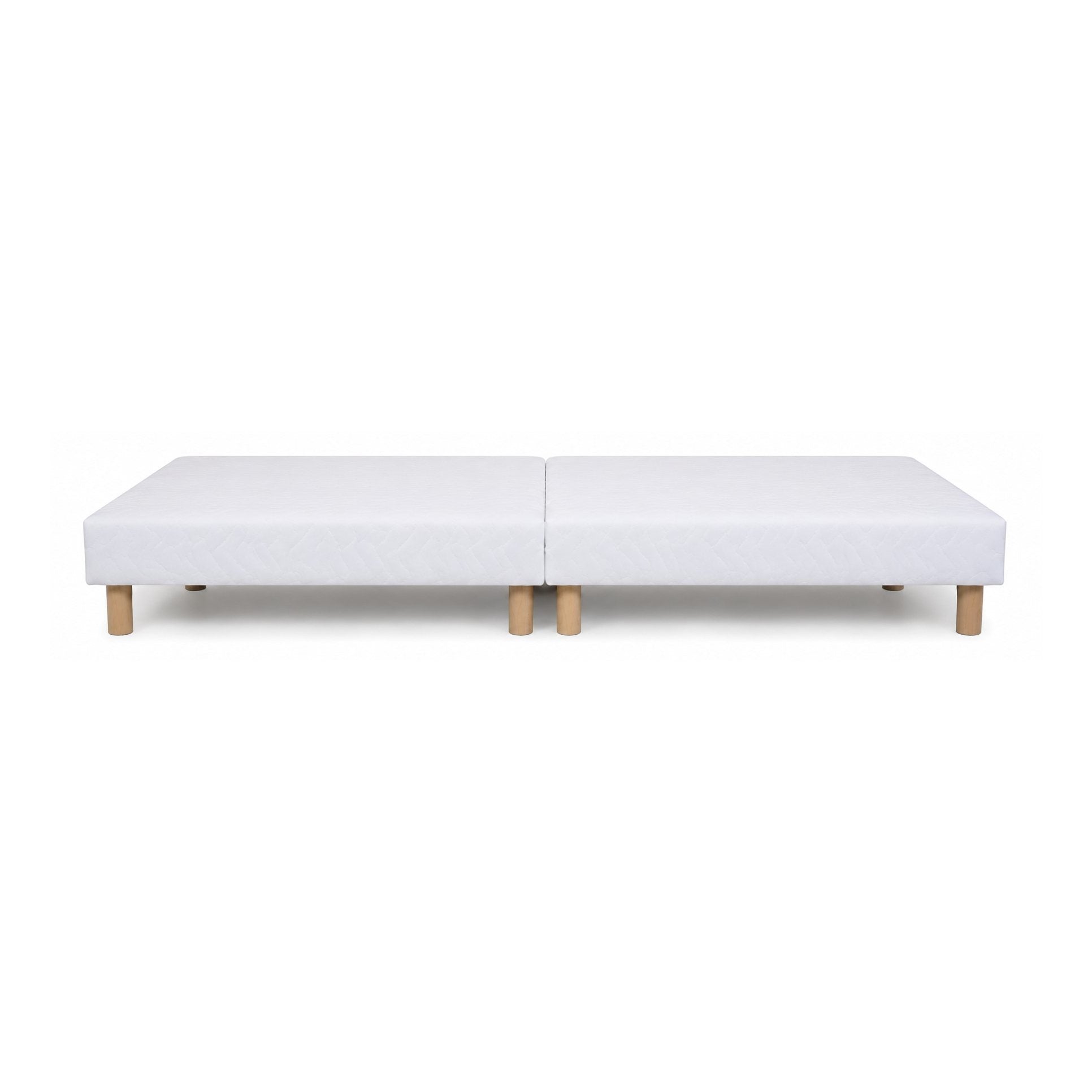 Sommier Tapissier 140x190 Blanc Capitonné - Maxiconfort