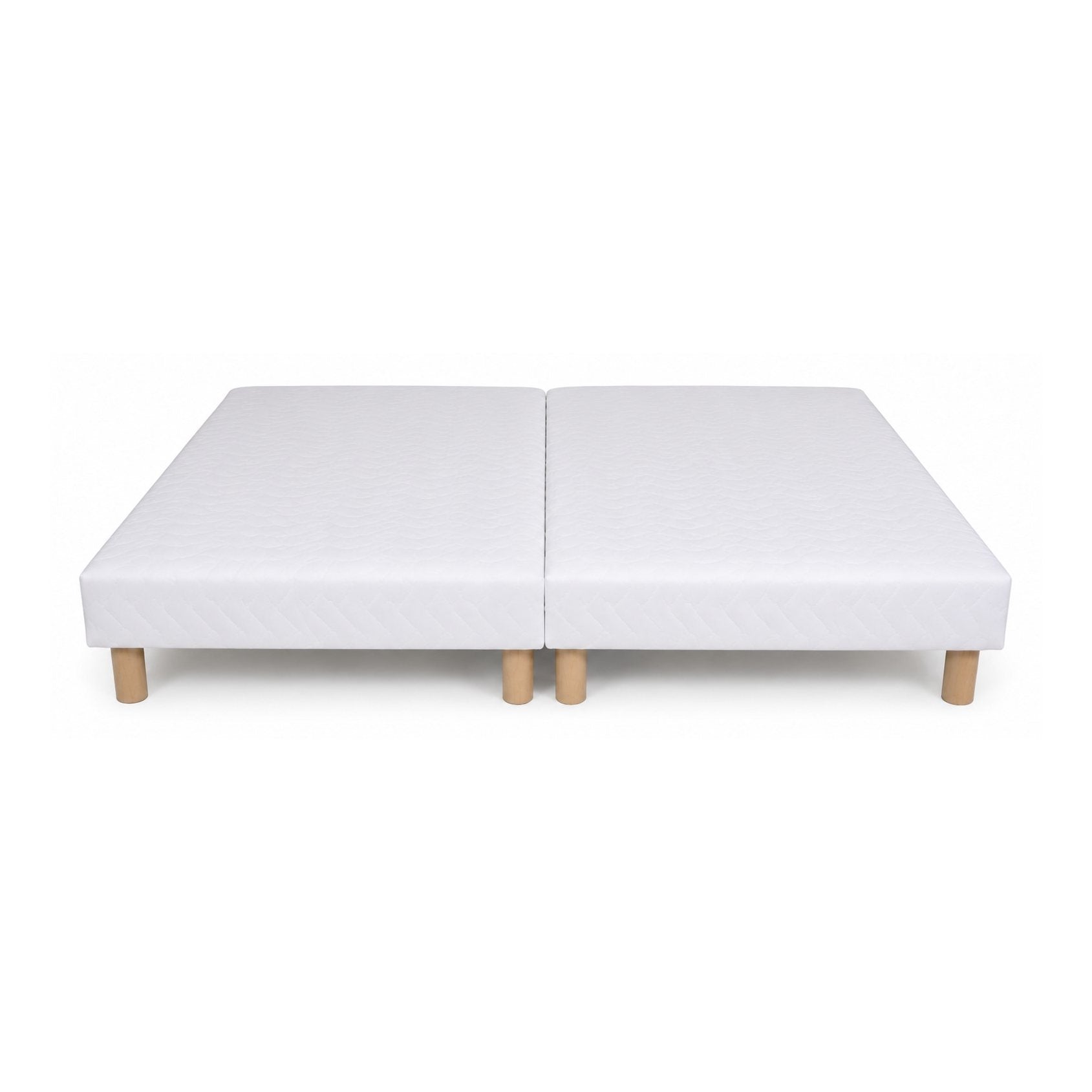 Sommier Tapissier 160x200 Blanc Capitonné - Maxiconfort