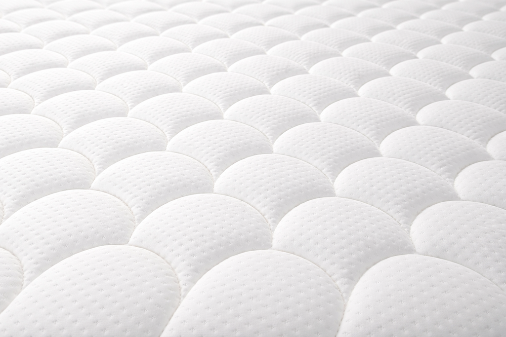 Ensemble 160x200 Queen Size - Matelas Mémoire de Forme 20cm + Sommier Tapissier Blanc Capitonné