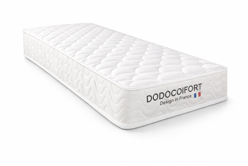Pack Complet Lit Superposé 2+1 Noir + 2 Matelas Dodo Confort Mémoire Forme - Certifié OEKO-TEX