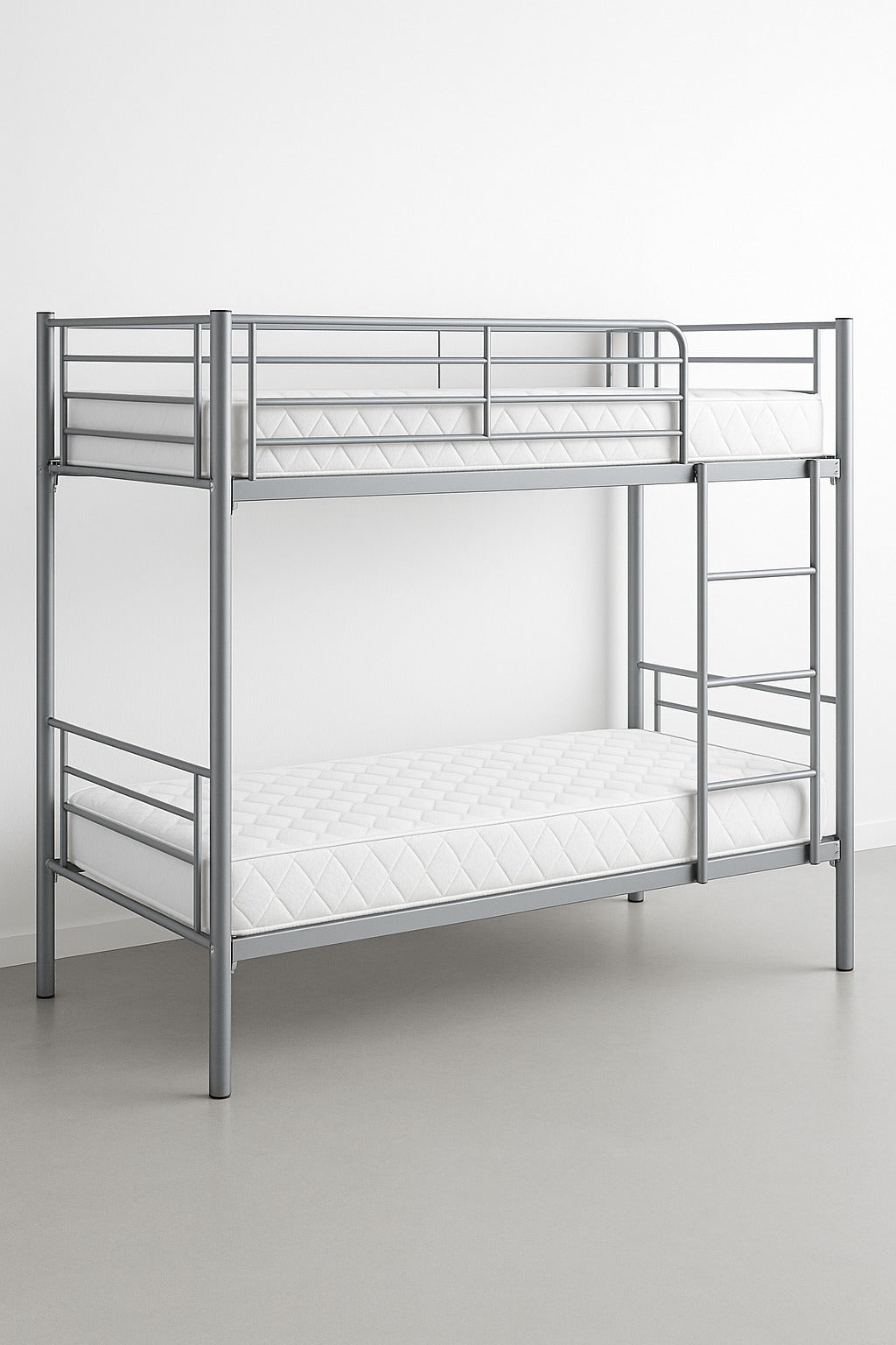 Lit Superposé Métallique DUO 90x190 - Structure Robuste & Design Moderne pour 2 personnes