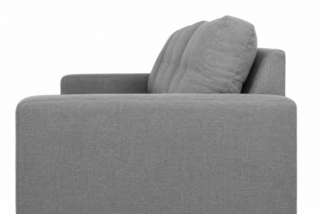 Canape d'Angle Convertible 5 Places Gris - vue 3