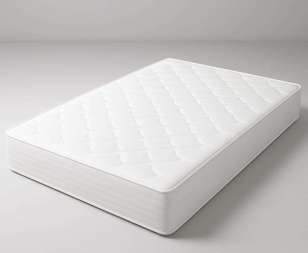 Matelas mémoire de forme épaisseur 20 cm, vue 3/4 (visuel d'illustration)