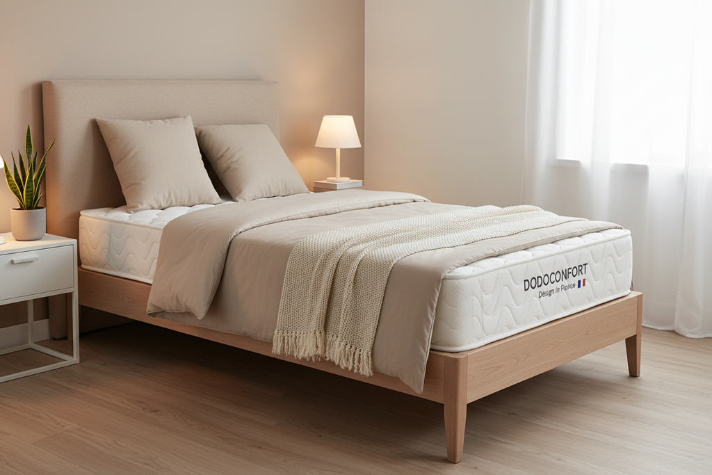 Matelas 90x200 Dodo Confort Mémoire de Forme 20 cm - Ferme et Confortable - Certifié OEKO-TEX