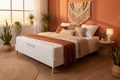 Pack Complet  120x190 - Matelas Dodo Confort 20cm Mémoire de Forme + Sommier bois Cuir PU"