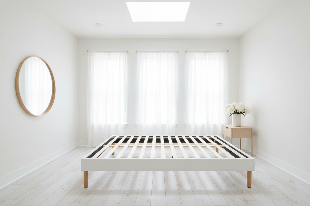 Sommier 160x200 ambiance très lumineuse