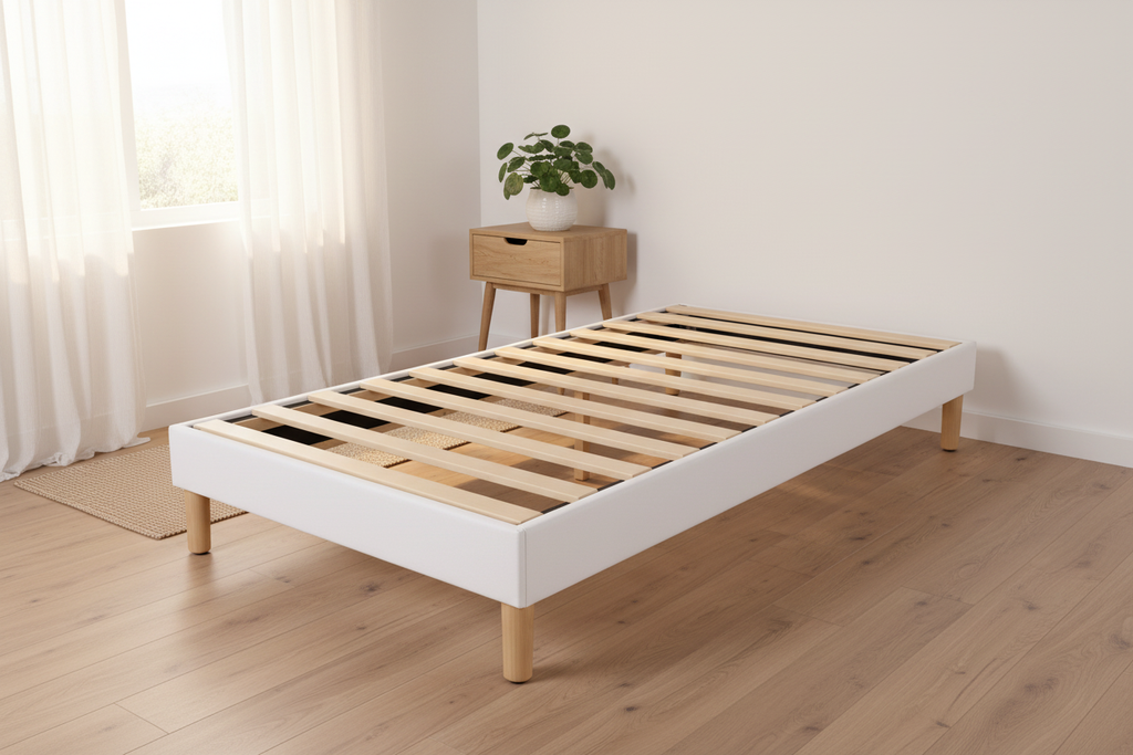 Sommier bois 90x190 en ambiance